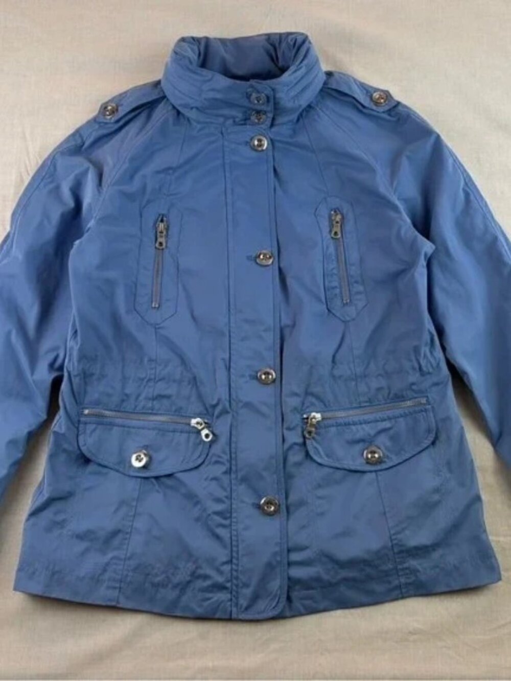 Per Una Stormwear Blue Lightweight Jacket  10 Shower Resistant Coat
